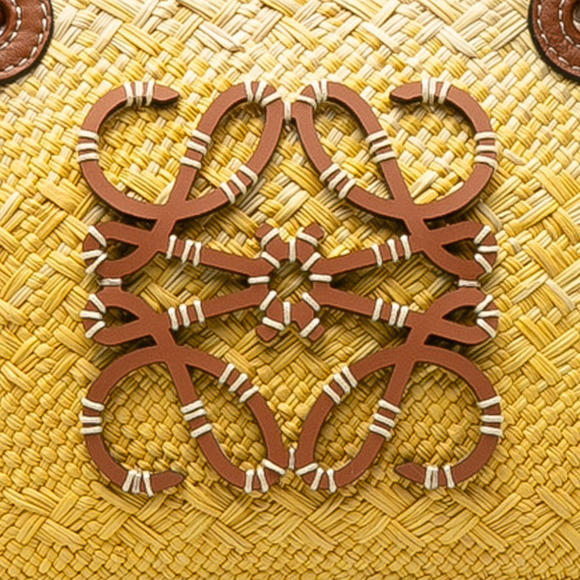 Pre-Loved Loewe x Paulas Ibiza Small Anagram Raffia Basket Tote - Picture 8 of 11